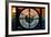 Giant Clock Window - View on the New York City - The New Yorker Sign-Philippe Hugonnard-Framed Photographic Print