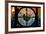 Giant Clock Window - View on the New York City - The New Yorker Sign-Philippe Hugonnard-Framed Photographic Print