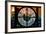 Giant Clock Window - View on the New York City - The New Yorker Sign-Philippe Hugonnard-Framed Photographic Print