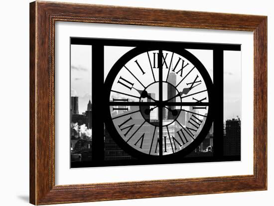 Giant Clock Window - View on the One World Trade Center II-Philippe Hugonnard-Framed Photographic Print