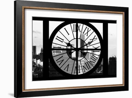 Giant Clock Window - View on the One World Trade Center II-Philippe Hugonnard-Framed Photographic Print