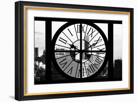 Giant Clock Window - View on the One World Trade Center II-Philippe Hugonnard-Framed Photographic Print