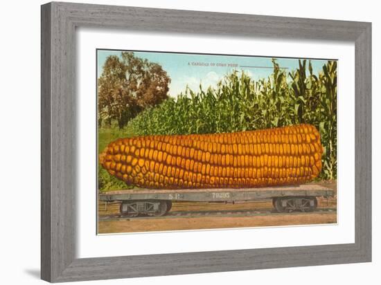 Giant Corn on Flatbed-null-Framed Art Print