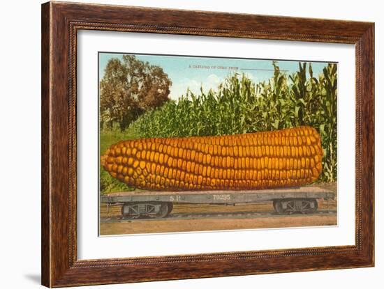 Giant Corn on Flatbed-null-Framed Art Print