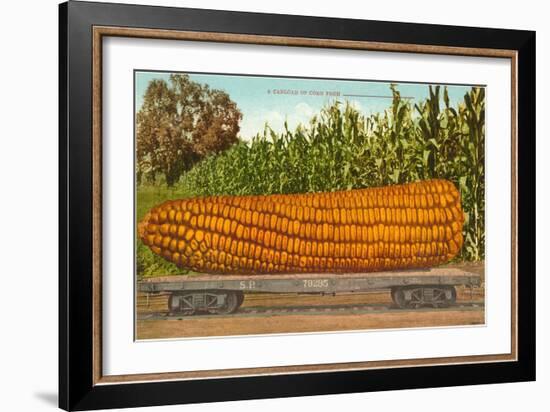 Giant Corn on Flatbed-null-Framed Art Print