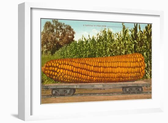 Giant Corn on Flatbed-null-Framed Art Print