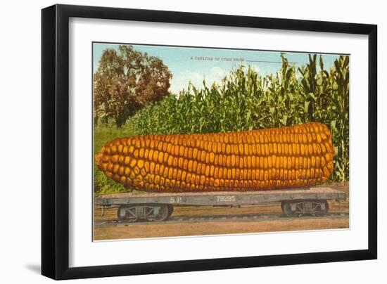 Giant Corn on Flatbed-null-Framed Premium Giclee Print