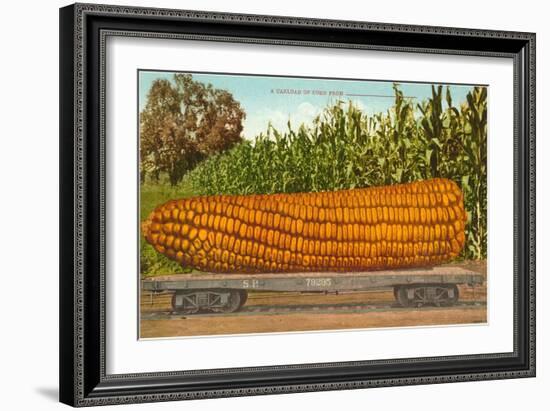 Giant Corn on Flatbed-null-Framed Premium Giclee Print