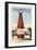 Giant Cranberry Cocktail Bottle-null-Framed Art Print