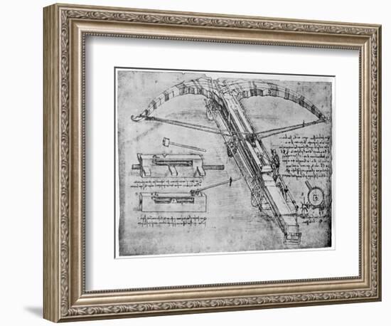 Giant Crossbow, 1480-1485-Leonardo da Vinci-Framed Giclee Print