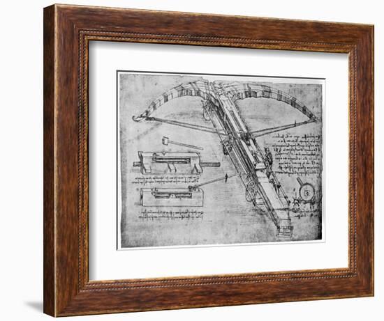 Giant Crossbow, 1480-1485-Leonardo da Vinci-Framed Giclee Print