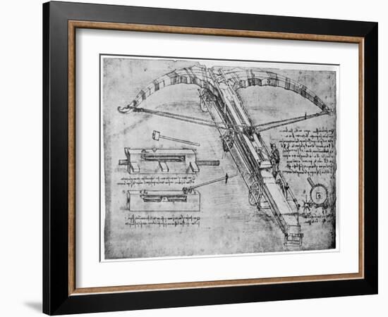 Giant Crossbow, 1480-1485-Leonardo da Vinci-Framed Giclee Print