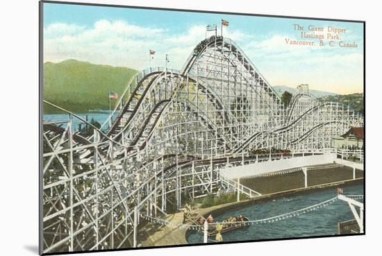 Giant Dipper Roller Coaster, Vancouver, British Columbia-null-Mounted Art Print