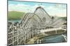 Giant Dipper Roller Coaster, Vancouver, British Columbia-null-Mounted Art Print