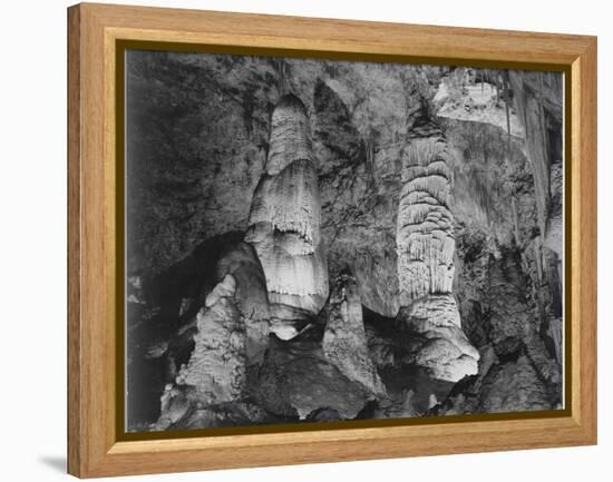 Giant Domes Carlsbad Caverns National Park New Mexico 1933-1942-Ansel Adams-Framed Stretched Canvas