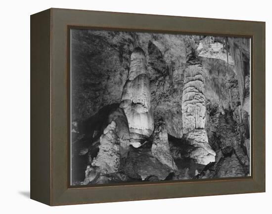 Giant Domes Carlsbad Caverns National Park New Mexico 1933-1942-Ansel Adams-Framed Stretched Canvas