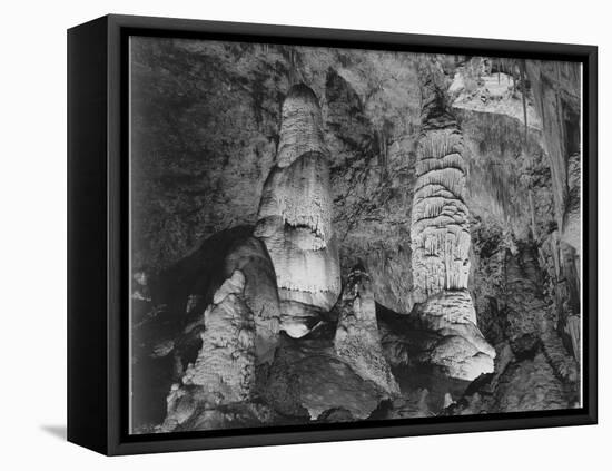 Giant Domes Carlsbad Caverns National Park New Mexico 1933-1942-Ansel Adams-Framed Stretched Canvas