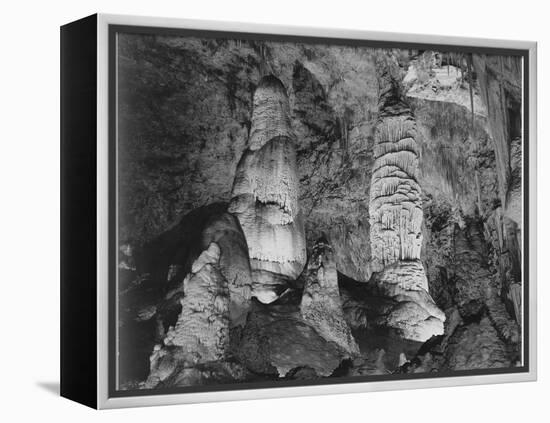 Giant Domes Carlsbad Caverns National Park New Mexico 1933-1942-Ansel Adams-Framed Stretched Canvas