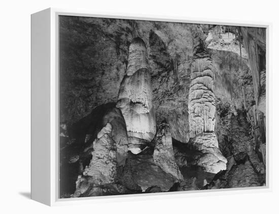 Giant Domes Carlsbad Caverns National Park New Mexico 1933-1942-Ansel Adams-Framed Stretched Canvas