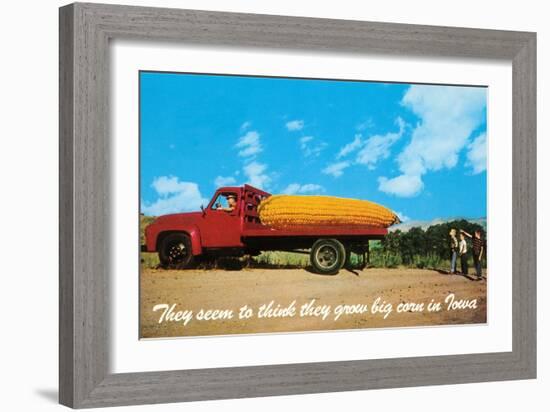 Giant Ear of Corn on Truck, Iowa-null-Framed Art Print