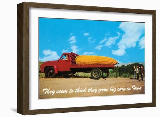 Giant Ear of Corn on Truck, Iowa-null-Framed Art Print