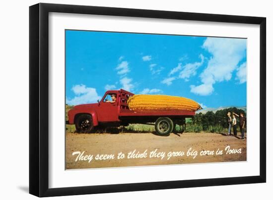 Giant Ear of Corn on Truck, Iowa-null-Framed Art Print