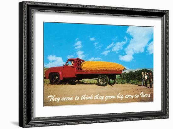 Giant Ear of Corn on Truck, Iowa-null-Framed Art Print