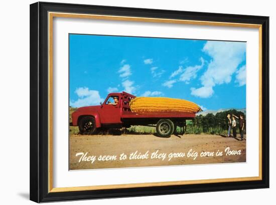 Giant Ear of Corn on Truck, Iowa-null-Framed Art Print