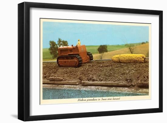 Giant Ear of Corn Towed by Tractor, Iowa-null-Framed Art Print