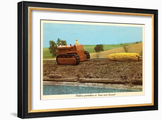 Giant Ear of Corn Towed by Tractor, Iowa-null-Framed Art Print