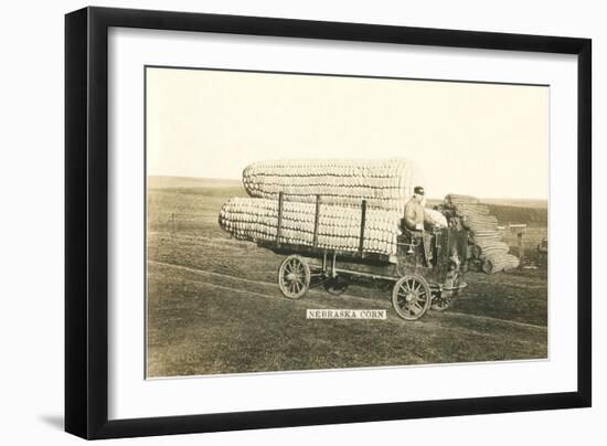 Giant Ears of Corn on Wagon, Nebraska-null-Framed Art Print