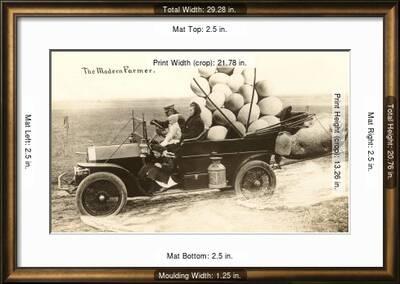 Giant Eggs And Potato In Old Car Modern Farmer Art Print Art Com