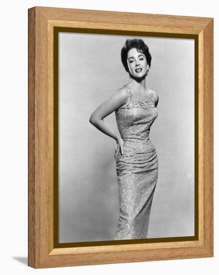 Giant, Elizabeth Taylor, 1956 (b/w photo)-null-Framed Stretched Canvas