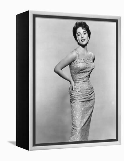 Giant, Elizabeth Taylor, 1956 (b/w photo)-null-Framed Stretched Canvas