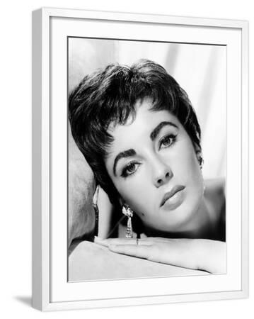 Elizabeth Taylor (Photos) Black and White Photography Wall Art