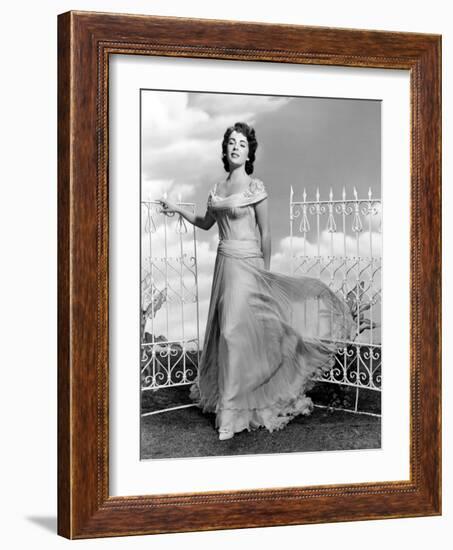 Giant, Elizabeth Taylor, in a Dress by Marjorie Best, 1956-null-Framed Photo