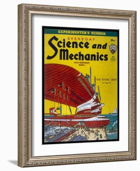 Giant Flying-Boats of the 1930s-Frank R. Paul-Framed Art Print