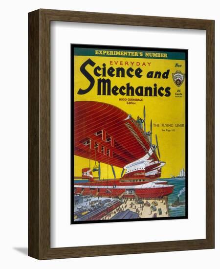 Giant Flying-Boats of the 1930s-Frank R. Paul-Framed Art Print
