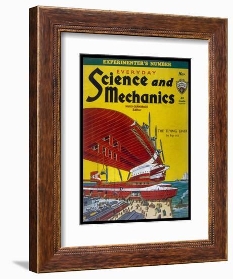 Giant Flying-Boats of the 1930s-Frank R. Paul-Framed Art Print