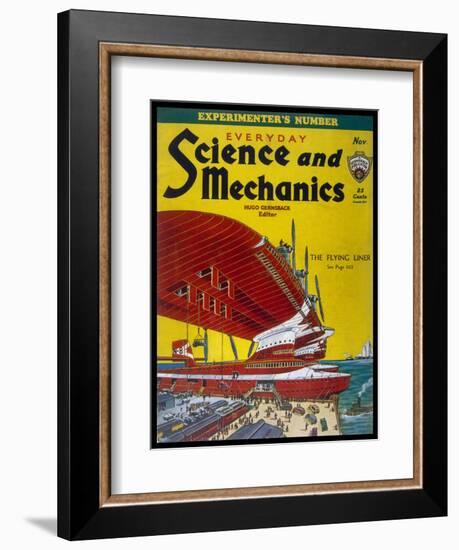 Giant Flying-Boats of the 1930s-Frank R. Paul-Framed Art Print