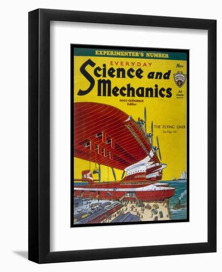 Giant Flying-Boats of the 1930s-Frank R. Paul-Framed Art Print