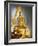 Giant Golden Statue of the Buddha, Wat Benchamabophit (Marble Temple), Bangkok, Thailand-Angelo Cavalli-Framed Photographic Print