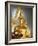 Giant Golden Statue of the Buddha, Wat Benchamabophit (Marble Temple), Bangkok, Thailand-Angelo Cavalli-Framed Photographic Print