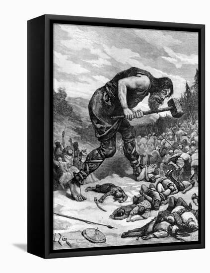 Giant Killing Saracens 1897-Chris Hellier-Framed Premier Image Canvas