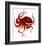 Giant Pacific Octopus - Red-Jeannine Saylor-Framed Art Print