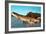 Giant Pike in Boat-null-Framed Art Print