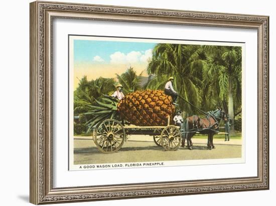 Giant Pineapple on Wagon, Florida-null-Framed Art Print