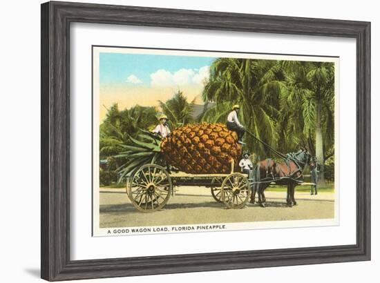 Giant Pineapple on Wagon, Florida-null-Framed Art Print