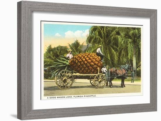 Giant Pineapple on Wagon, Florida-null-Framed Art Print