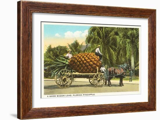 Giant Pineapple on Wagon, Florida-null-Framed Art Print